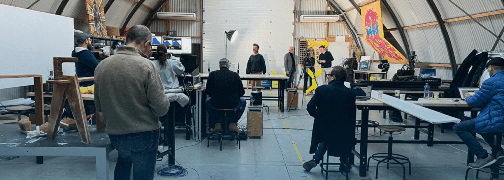 Presentatie van een nieuwe manier van certificeren bij Cibap Vakschool voor vormgeving in Zwolle. Er worden opnames gemaakt van het interview en de presentatie.