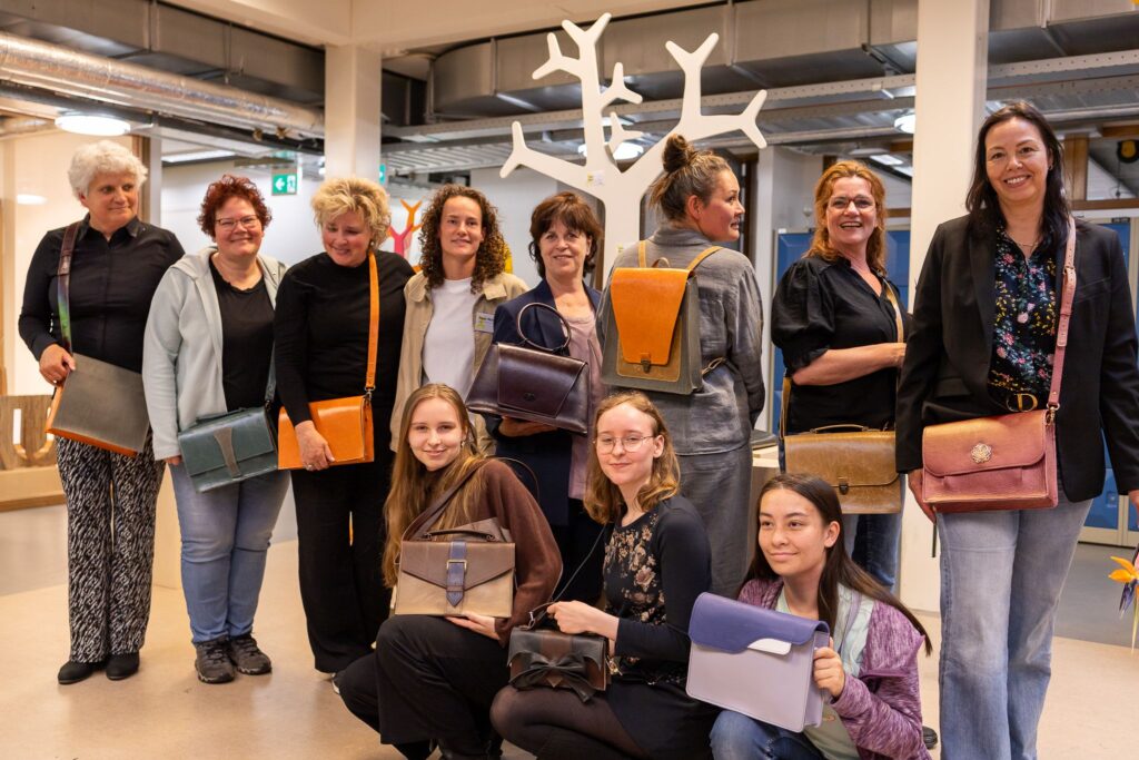 expositie leren tas maken op 27 mei 2025 bij cibap next